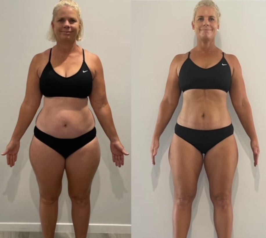 Christine - Transformation avant après - Perte de 8.5kg en 5 semaines