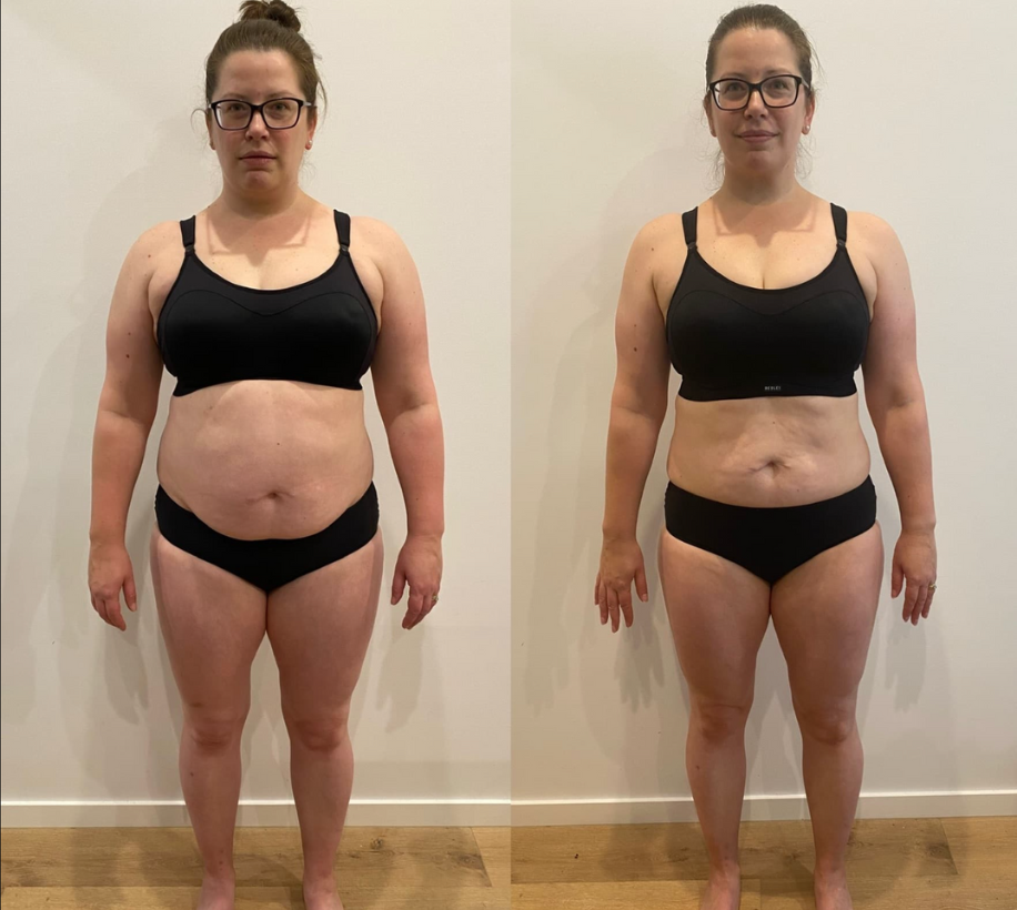 Sophie - Transformation avant après - Perte de 8kg en 5 semaines